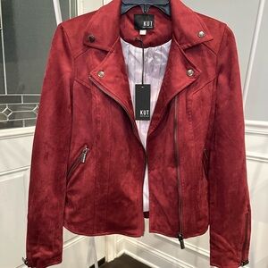 NWT Kut from the Kloth Asymmetrical Faux Suede Jacket